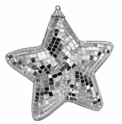 Mirror Star Hanging Decoration -  H12cm