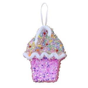 Cupcake Flat Hanging Decoration - H12.5cm