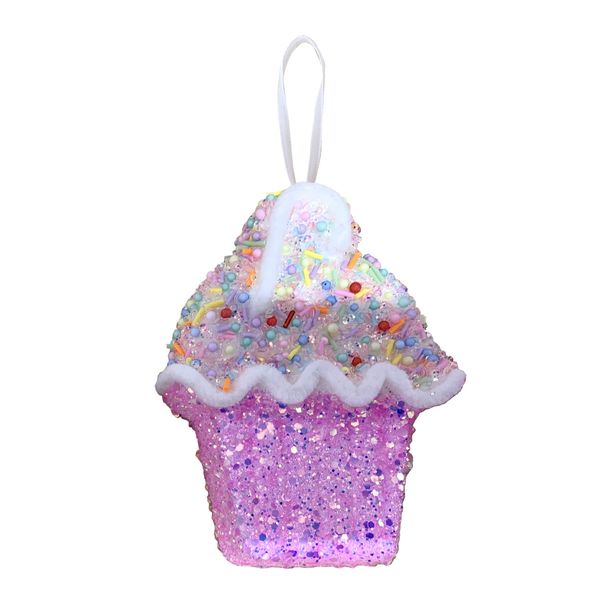 Cupcake Flat Hanging Decoration - H15cm