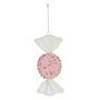 Beaded Candy Hanging Decoration Flat - Pink - H18cm