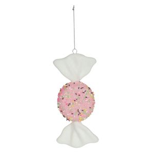 Beaded Candy Hanging Decoration Flat - Pink - H18cm