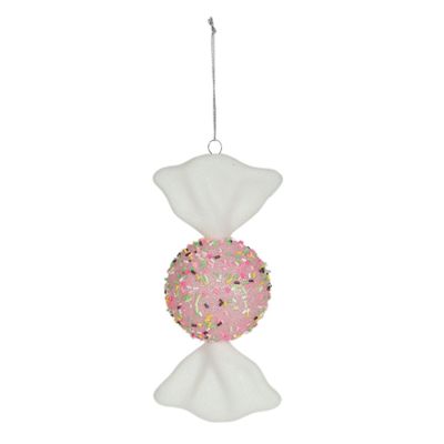 Beaded Candy Round Hanging Decoration - Pink - H18cm