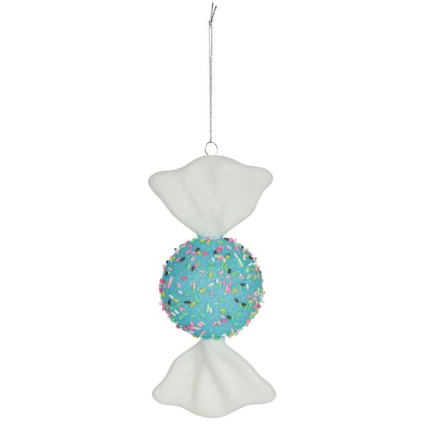 Beaded Candy Round Hanging Decoration - Turquoise - H18cm