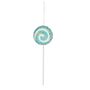 Lollipop with Swirl Hanging Decoration - Turquoise - H31cm