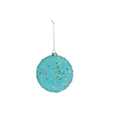 Disc Hanging Decoration - Turquoise - D10cm