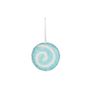 Disc with Swirl Hanging Decoration - Turquoise - D10cm