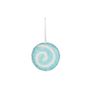 Disc with Swirl Hanging Decoration - Turquoise - D10cm