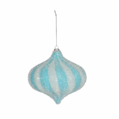 Onion Hanging Decoration - Turquoise - W16cm