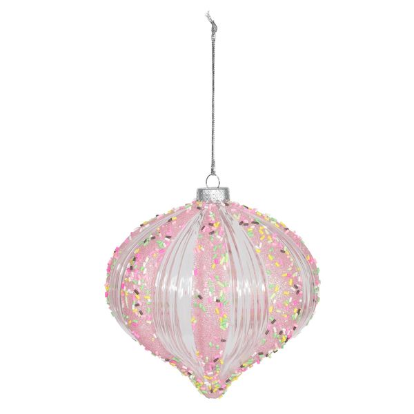 Onion Ball Hanging Decoration - Pink - W15cm