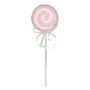 Lollipop with Swirl and Ribbon - Pink -H31cm