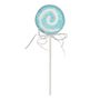 Lollipop with Swirl and Ribbon - Turquoise - H31cm