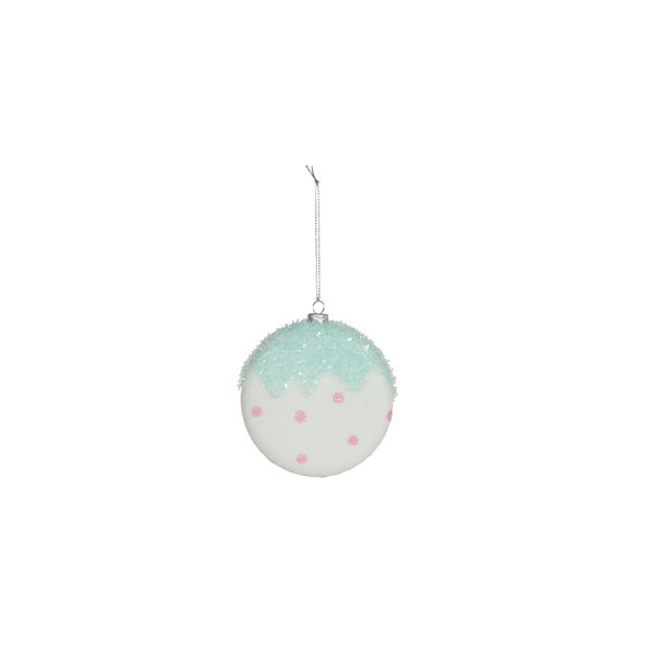 Disc Spotty Hanging Decoration - Turquoise - D10cm