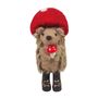 Felt Hedgehog with Toadstool Hat Hanging Decoration - H12cm