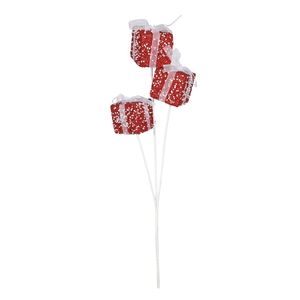 Gift Box Spray - Red/White -H45cm