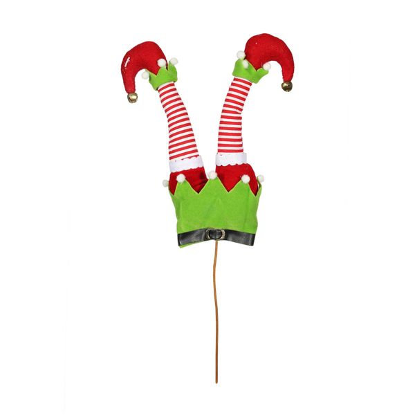 Elf Legs Pick - Green/Red/White -34cm