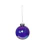 Box of 4 Baubles - Iridescent Purple - 8cm