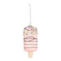 Iced Lolly Hanging Tree Decoration Glass - Pastels - 12cm