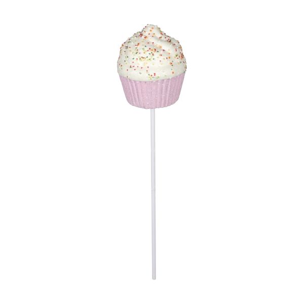 Frosted Cupcake Pick - Pink - H60cm