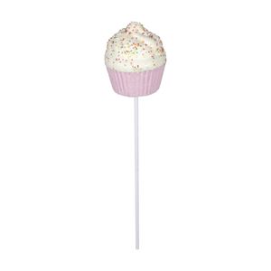 Frosted Cupcake Pick - Pink - H60cm