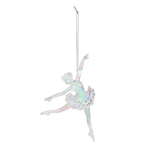 Dancing Ballerina Hanging Decoration -Iridescent - 12cm