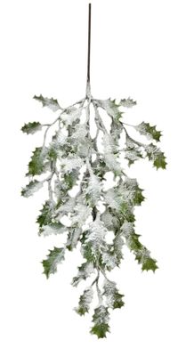  Frosted Holly Spray with  - 78cm