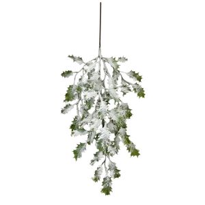  Frosted Holly Spray with  - 78cm