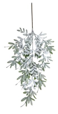  Frosted Phoenix Leaf Spray with  - 50cm