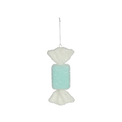 Rectangle Candy Hanging Decoration - Turquoise - H18cm