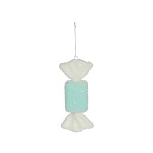 Rectangle Candy Hanging Decoration - Turquoise - H18cm