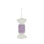 Rectangle Candy Hanging Decoration - Purple - H18cm