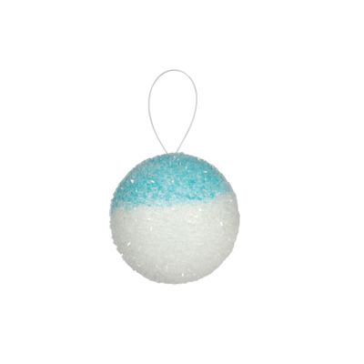 Ombre Frosted Ball - Turquoise - D10cm