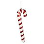 Candy Cane Hanging Decoration - Red/white - H60cm