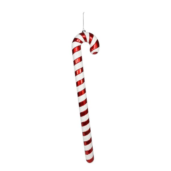 Candy Cane Hanging Decoration - Red/white - H90cm