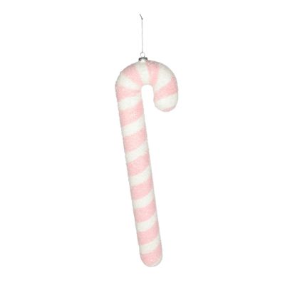 Candy Cane Hanging Decoration - Pink - H60cm