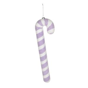 Candy Cane Hanging Decoration - Purple - H60cm