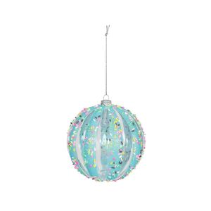 Melon Ball Hanging Decoration - Turquoise -H10cm