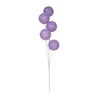 Sparkle Ball Spray x 5 - Purple - H61cm