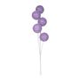 Sparkle Ball Spray x 5 - Purple - H61cm