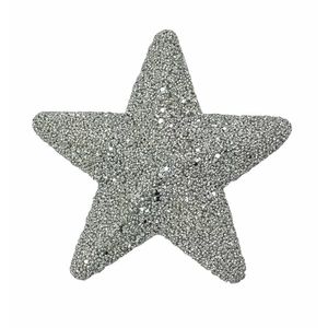 Glitter Encrusted  Star Hanging Decoration - Gold -19cm