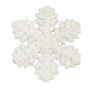  Snowflake Hanging Decoration - White AB Glitter - 15cm