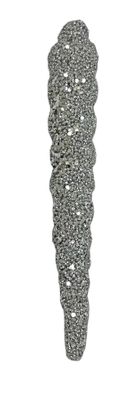 Icicle Hanging Decoration - Silver Glitter - 25cm