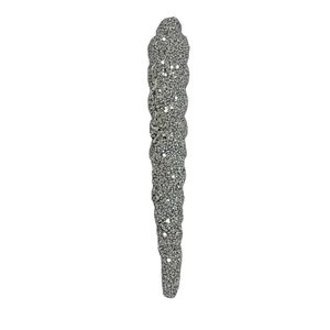 Icicle Hanging Decoration - Silver Glitter - 25cm