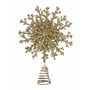 Glitter Snowflake Tree Topper - Champagne - 33cm