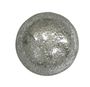 Metallic Bauble  Hanging Decoration with Glitter -Silver -13cm