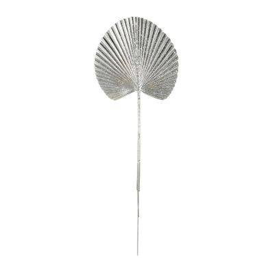 Glitter Palm Sphere - Small - Silver