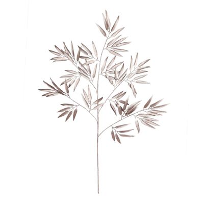 Metallic Bamboo Leaf - Blush Pink