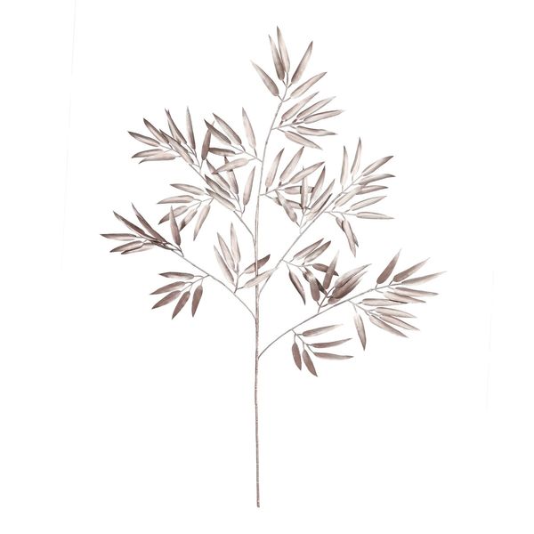 Metallic Bamboo Leaf - Blush Pink