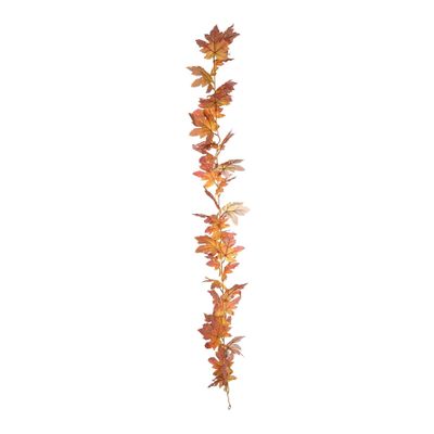 Essential Autumn Large Leaf Maple Garland - Brown - 170cm