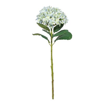 Botanica Giant Mop Head Hydrangea - Pale Blue/Cream - 73cm