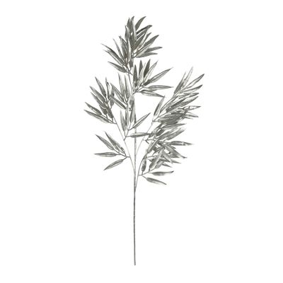 Metallic Bamboo Stem - Silver - 100cm